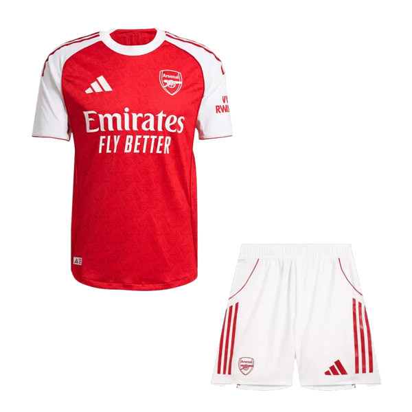 Player Version Arsenal Home Soccer Jersey Kit (Jersey+Shorts) 2025/26 - Slim Fit