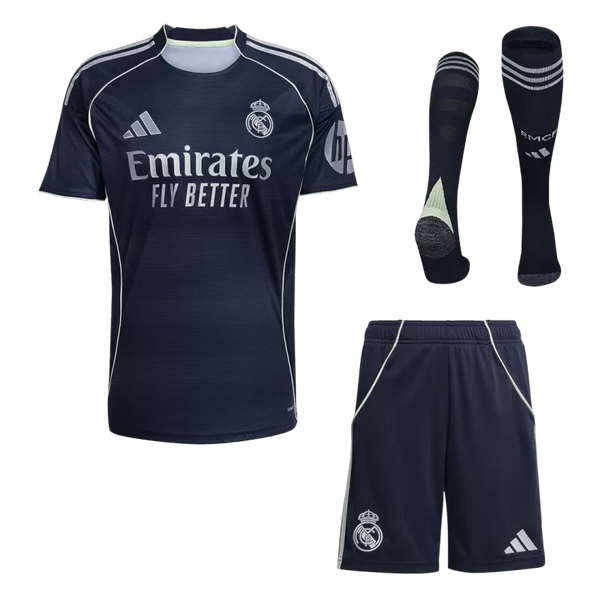 Real Madrid Away Soccer Jersey Kit (Jacket+Pants+Socks) 2025/26