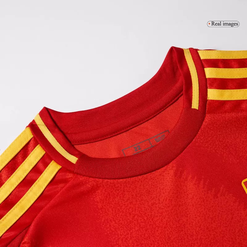 Kid's Spain Home Soccer Jersey Kit(Jersey+Shorts) 2024/25 Go Game Wear