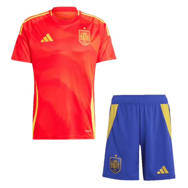 Kid's Spain Home Soccer Jersey Kit(Jersey+Shorts) 2024/25 Go Game Wear
