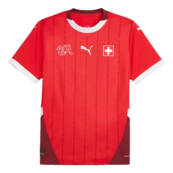 Switzerland Home Soccer Jersey Euro 2024 topsoccerjerseys.com