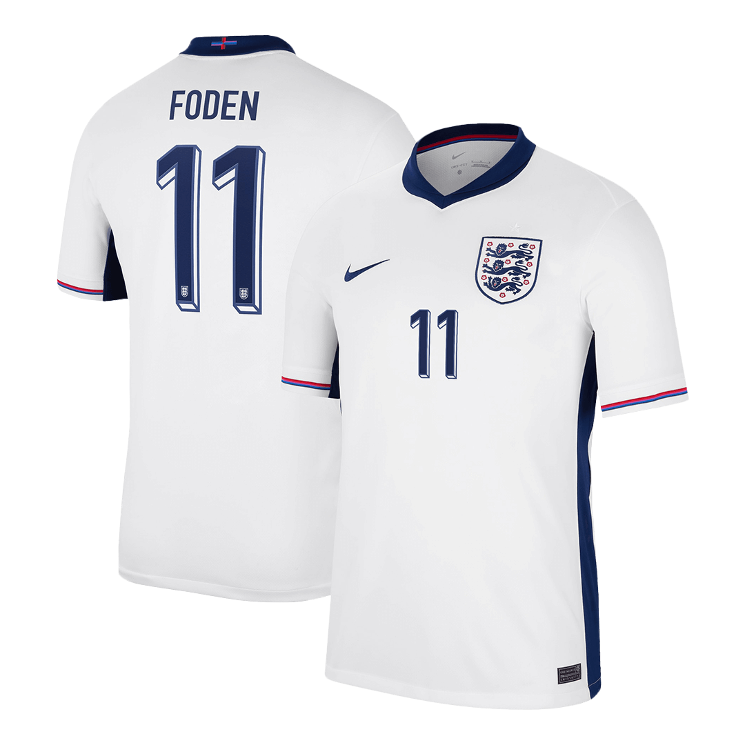 FODEN #11 England Home  Soccer Jersey Euro 2024 Top Dresy Shop