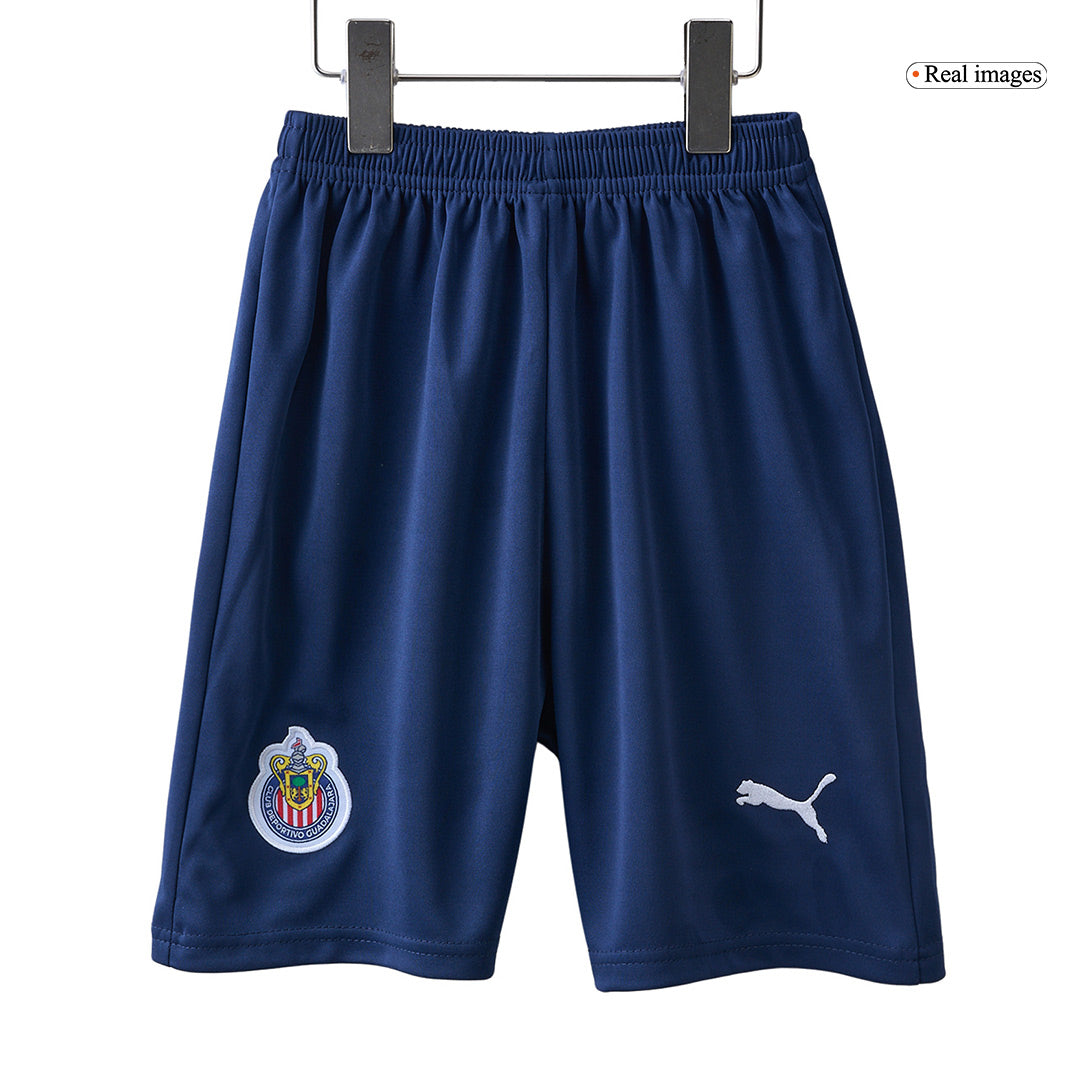 Kid's Chivas Home  Soccer Jersey Kit(Jersey+Shorts) 2024/25 Top Dresy Shop