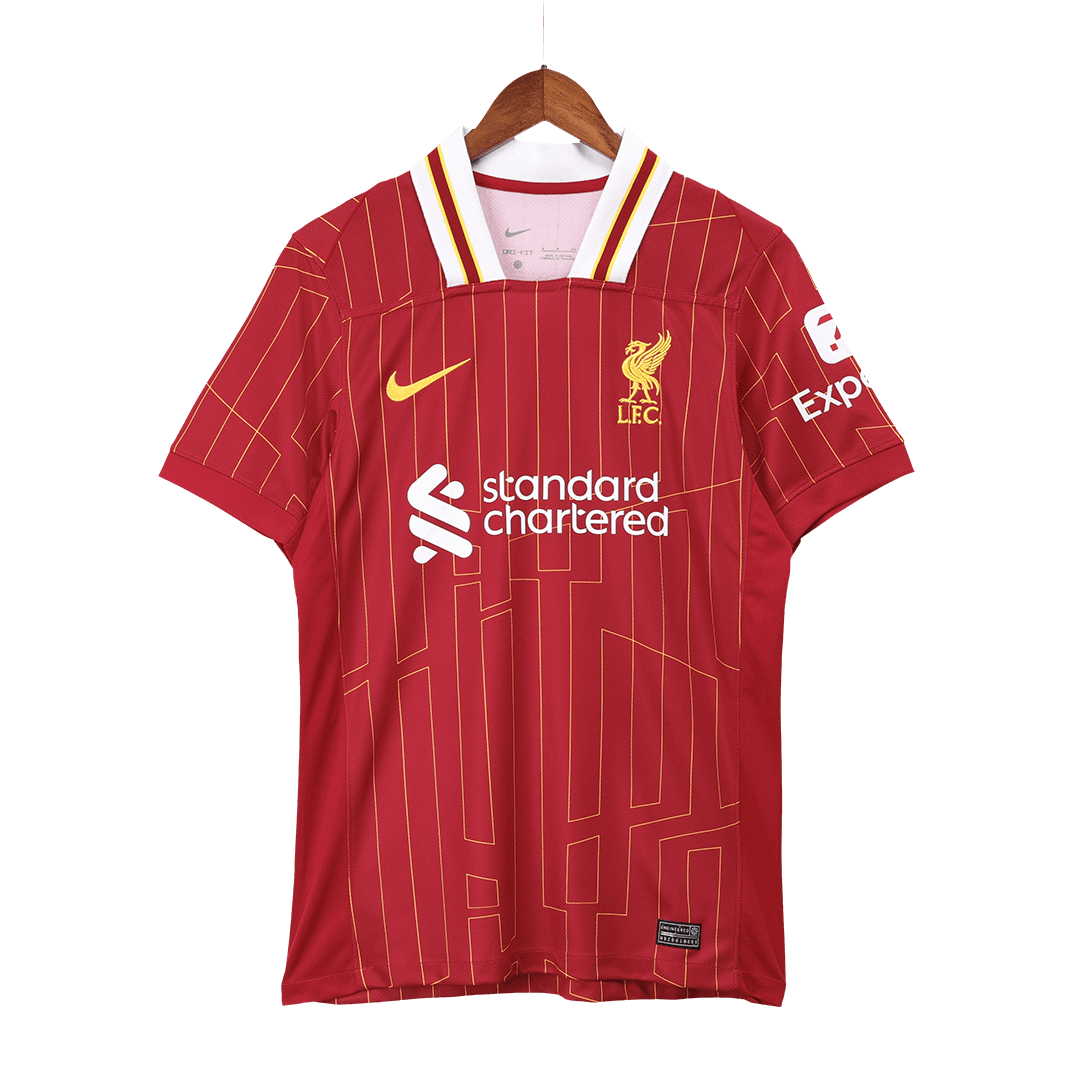 CHIESA #14 Liverpool Home  Soccer Jersey 2024/25 - UCL Top Soccer Jerseys Store