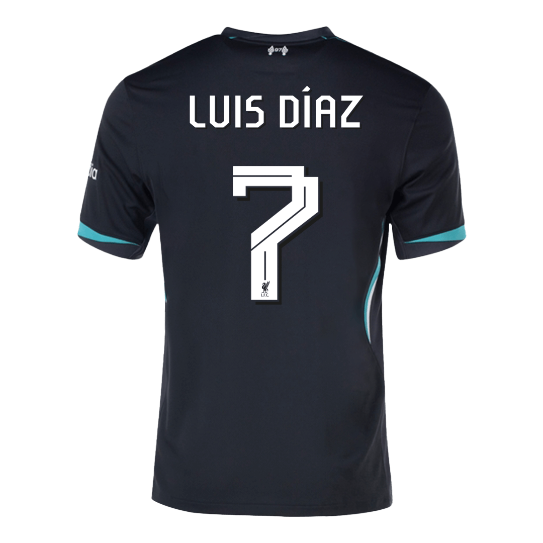 LUIS DÍAZ  #7 Liverpool Away  Soccer Jersey 2024/25 - UCL Top Dresy Shop
