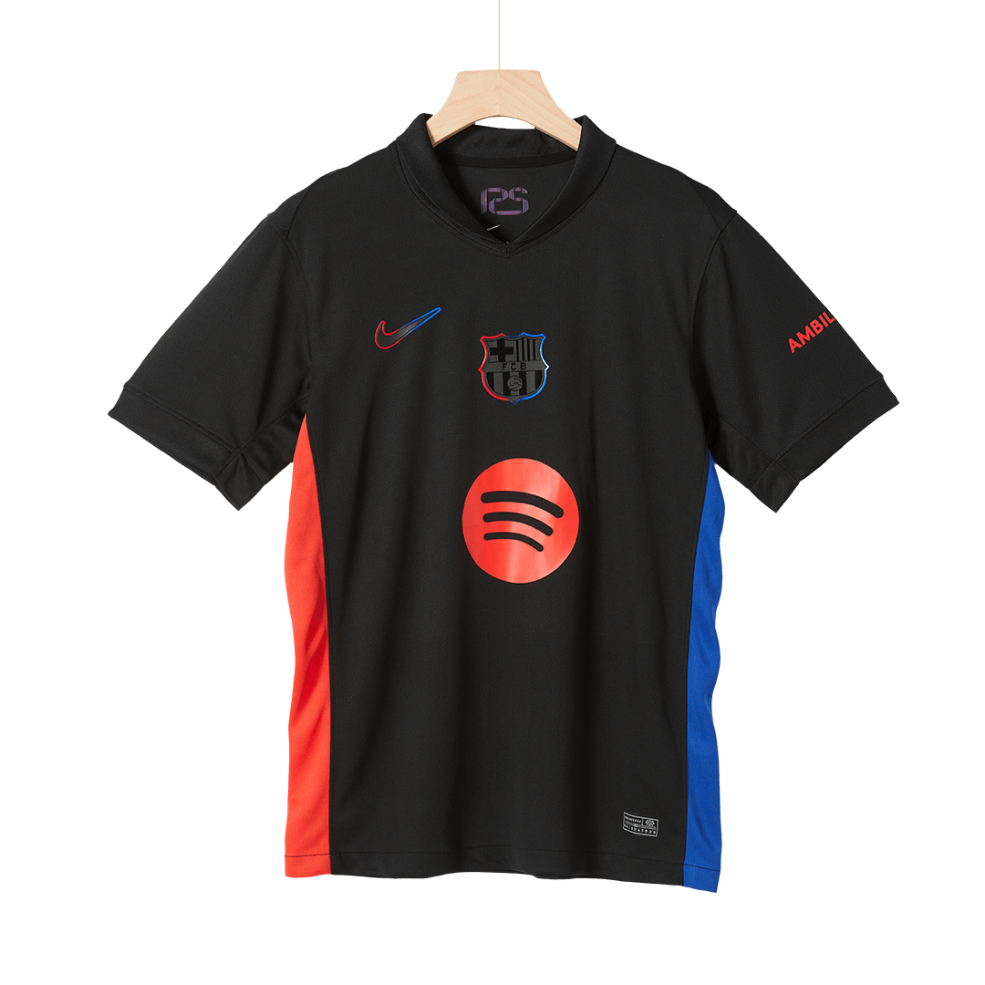 Barcelona Away  Soccer Jersey 2024/25 - Spotify Logo Without Text Top Dresy Shop