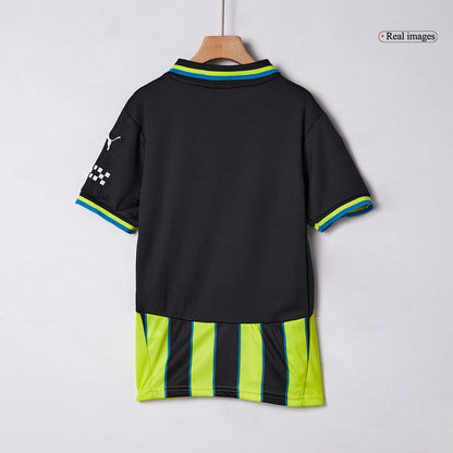 Kid's Manchester City Away  Soccer Jersey Kit(Jersey+Shorts+Socks) 2024/25 Top Dresy Shop