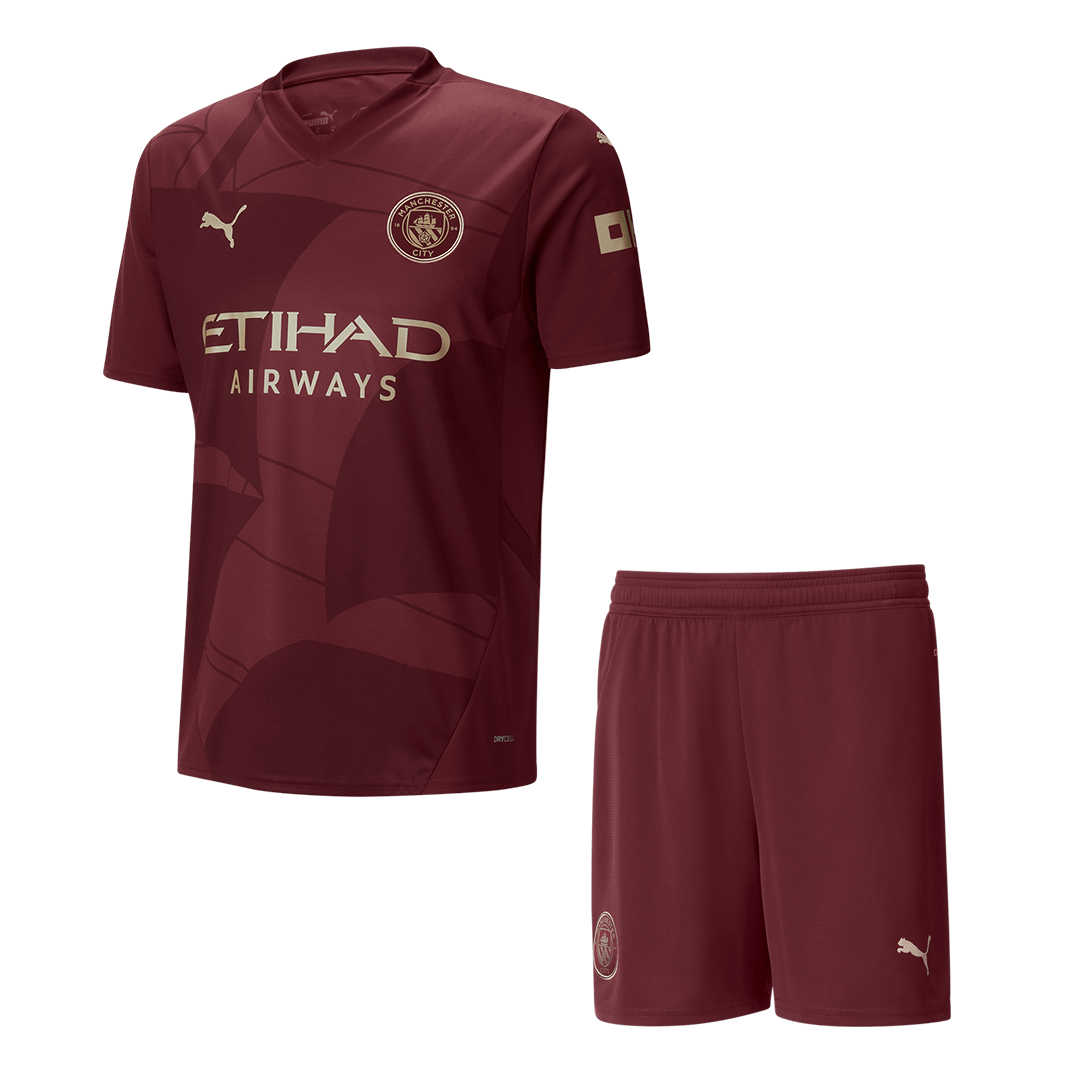 Manchester City Third Away  Soccer Jersey Kit(Jersey+Shorts) 2024/25 Top Dresy Shop