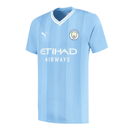 CHAMPIONS #24 Manchester City Home  Soccer Jersey 2023/24 Top Dresy Shop