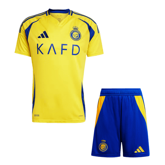 Al Nassr Home  Soccer Jersey Kit(Jersey+Shorts) 2024/25 Top Dresy Shop