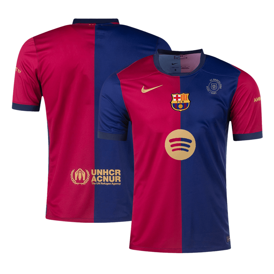 Barcelona Home  Soccer Jersey 2024/25 - 125th Anniversary(Spotify Logo Without Text) Top Dresy Shop