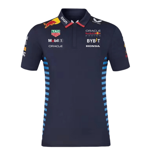 Red Bull F1 Racing Team Polo 2024 - Navy Plus Size(3XL-5XL) Top Dresy Shop