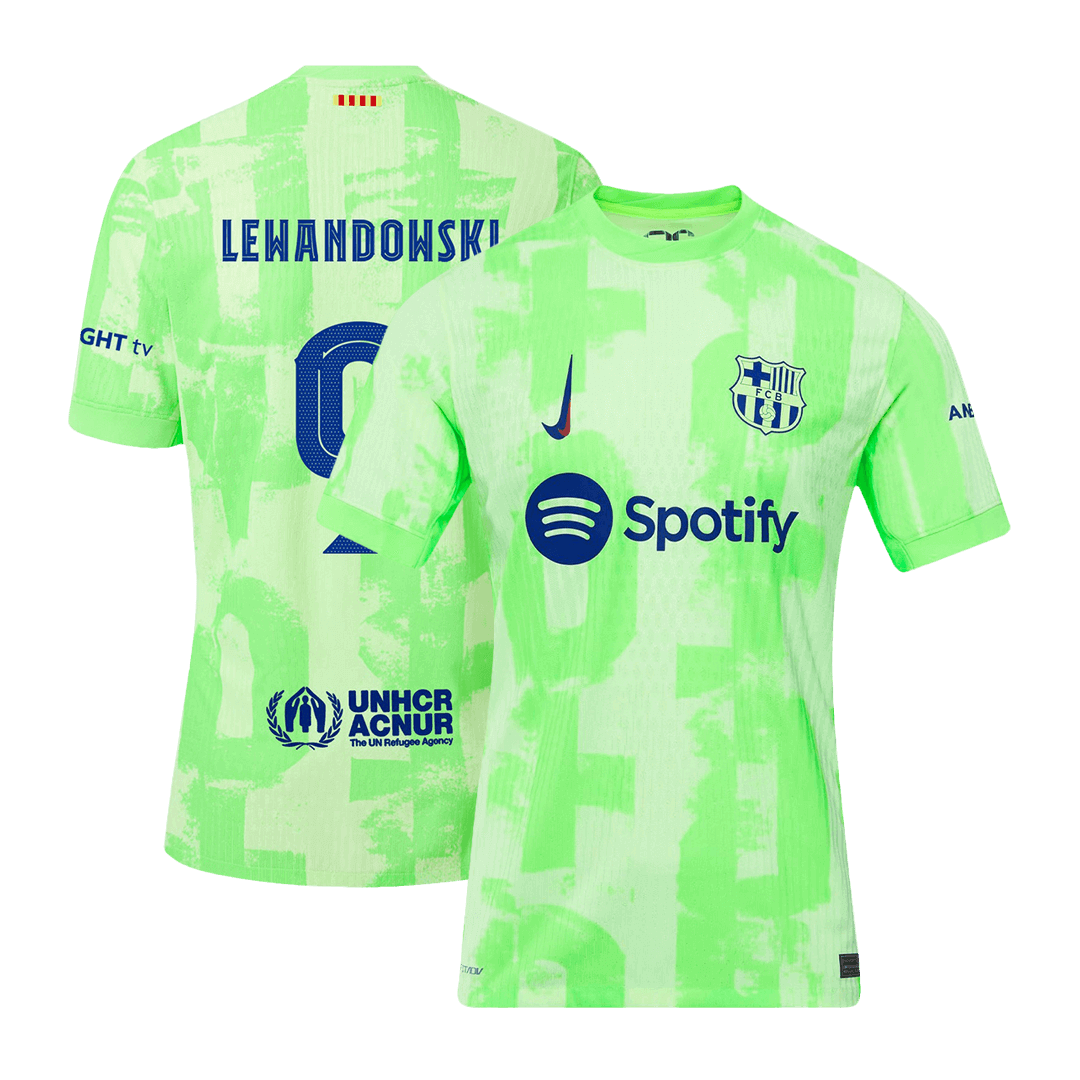 Player Version LEWANDOWSKI #9 Barcelona Third Away  Soccer Jersey 2024/25 - UCL Top Dresy Shop