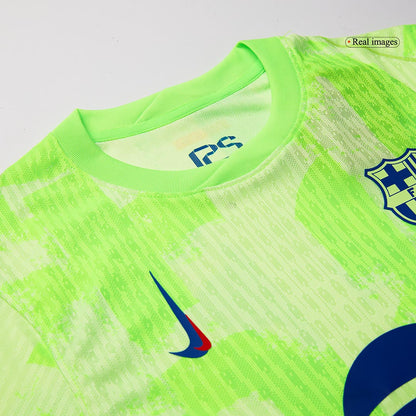 Player Version Barcelona Third Away  Soccer Jersey 2024/25-?Spotify Logo Without Text? Top Dresy Shop