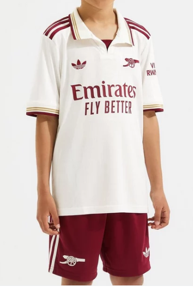 Kid's Arsenal Third Away Soccer Jersey Kit(Jersey+Shorts) 2025/26 Top Soccer Jerseys Store