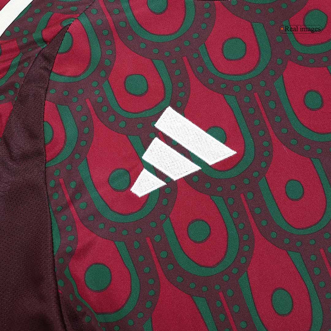 Men's Mexico Home Long Sleeve Soccer Jersey Copa América 2024 Top Dresy Shop