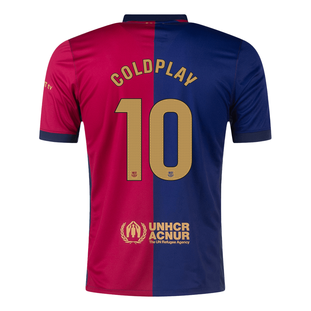 COLDPLAY #10 Barcelona Home  Soccer Jersey 2024/25 Top Dresy Shop