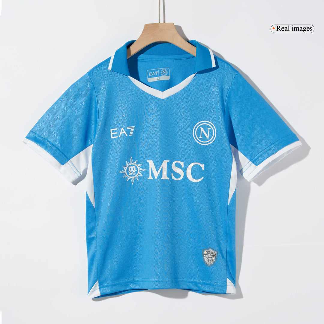 Kid's Napoli Home  Soccer Jersey Kit(Jersey+Shorts) 2024/25 Top Dresy Shop