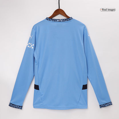 Manchester City Home Long Sleeve  Soccer Jersey 2024/25 Top Dresy Shop