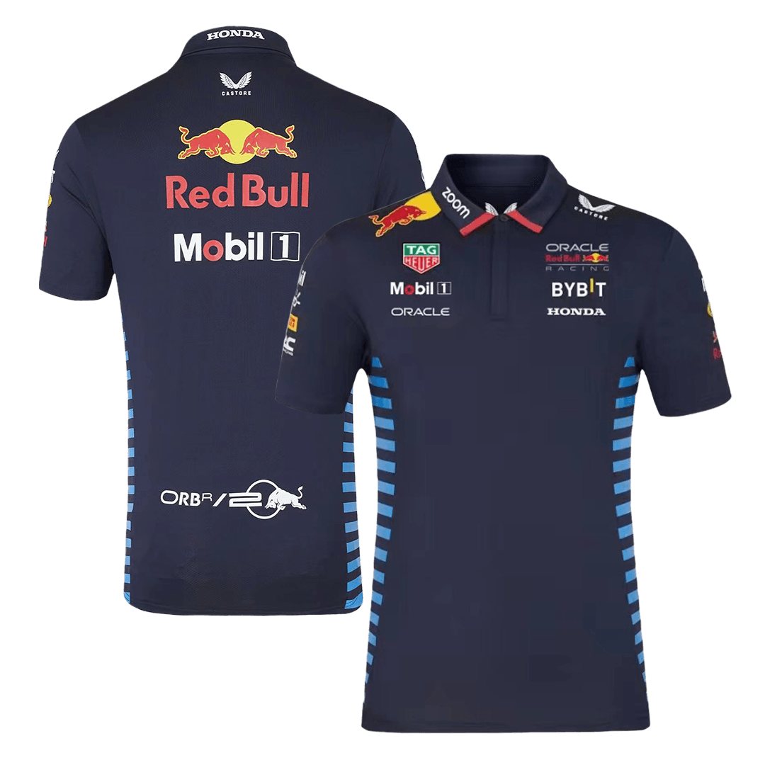 Red Bull F1 Racing Team Polo 2024 - Navy Plus Size(3XL-5XL) Top Dresy Shop