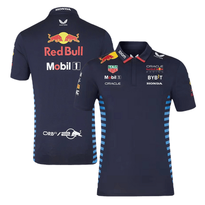 Red Bull F1 Racing Team Polo 2024 - Navy Plus Size(3XL-5XL) Top Dresy Shop