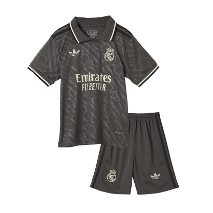 Kid's Real Madrid Third Away  Soccer Jersey Kit(Jersey+Shorts+Socks) 2024/25 Top Dresy Shop