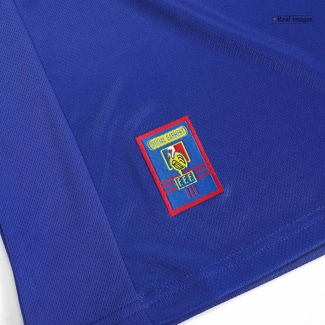 Retro ZIDANE #10 1998 France Home  Soccer Jersey Top Dresy Shop