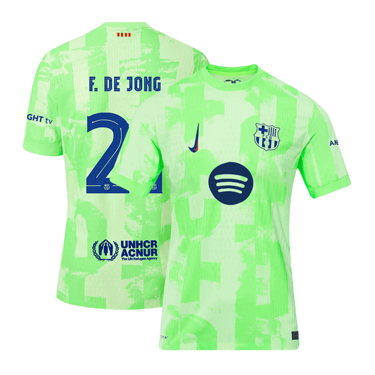 Player Version F.DE JONG #21 Barcelona Third Away  Soccer Jersey 2024/25- UCL?Spotify Logo Without Text? Top Dresy Shop