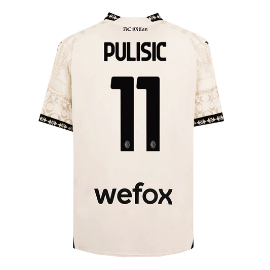PULISIC #11 AC Milan X Pleasures Fouth Away  Soccer Jersey 2023/24 Top Dresy Shop
