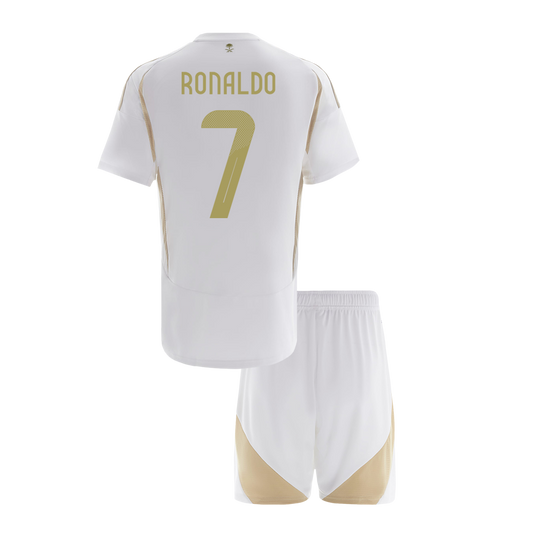 Kid's RONALDO #7 Al Nassr Third Away  Soccer Jersey Kit(Jersey+Shorts) 2024/25 - ACL Top Dresy Shop