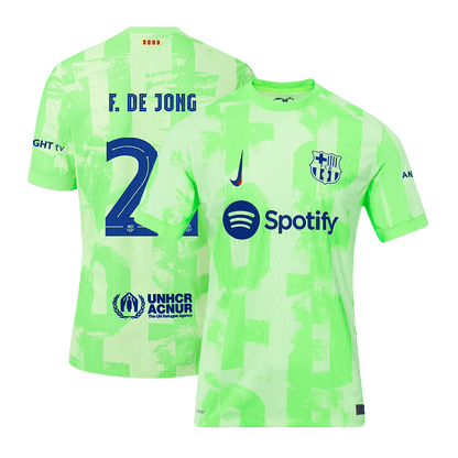 Player Version F.DE JONG #21 Barcelona Third Away  Soccer Jersey 2024/25 - UCL Top Dresy Shop
