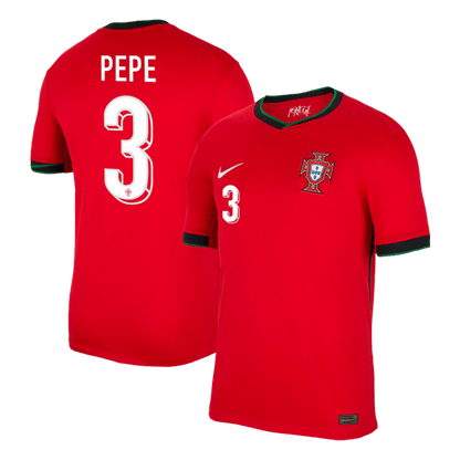PEPE #3 Portugal Home  Soccer Jersey Euro 2024 Top Dresy Shop