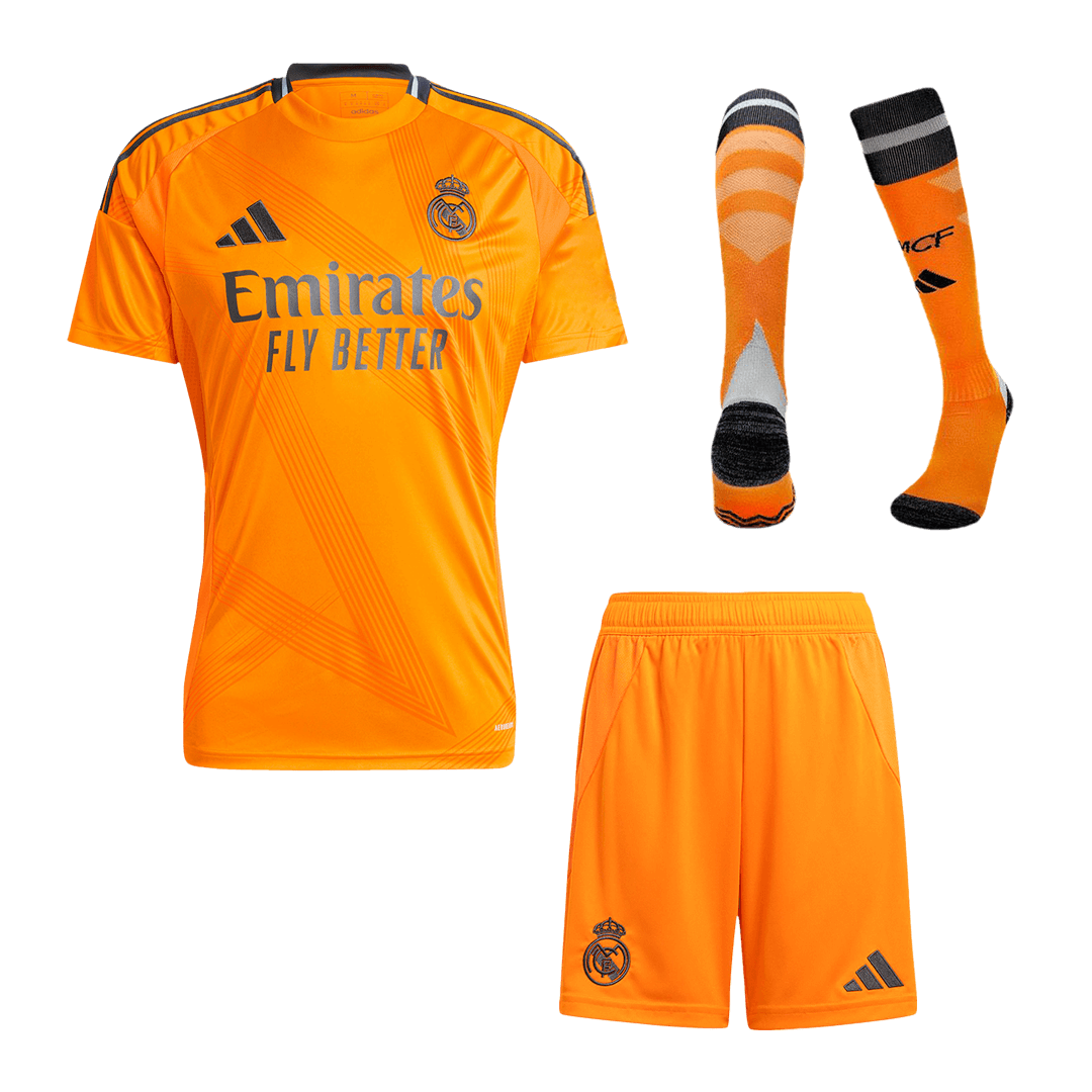 Real Madrid Away  Soccer Jersey Kit(Jersey+Shorts+Socks) 2024/25 Top Dresy Shop