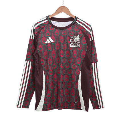 Men's Mexico Home Long Sleeve Soccer Jersey Copa América 2024 Top Dresy Shop