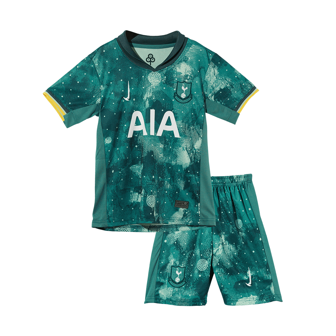 Kid's Tottenham Hotspur Third Away  Soccer Jersey Kit(Jersey+Shorts) 2024/25 Top Dresy Shop