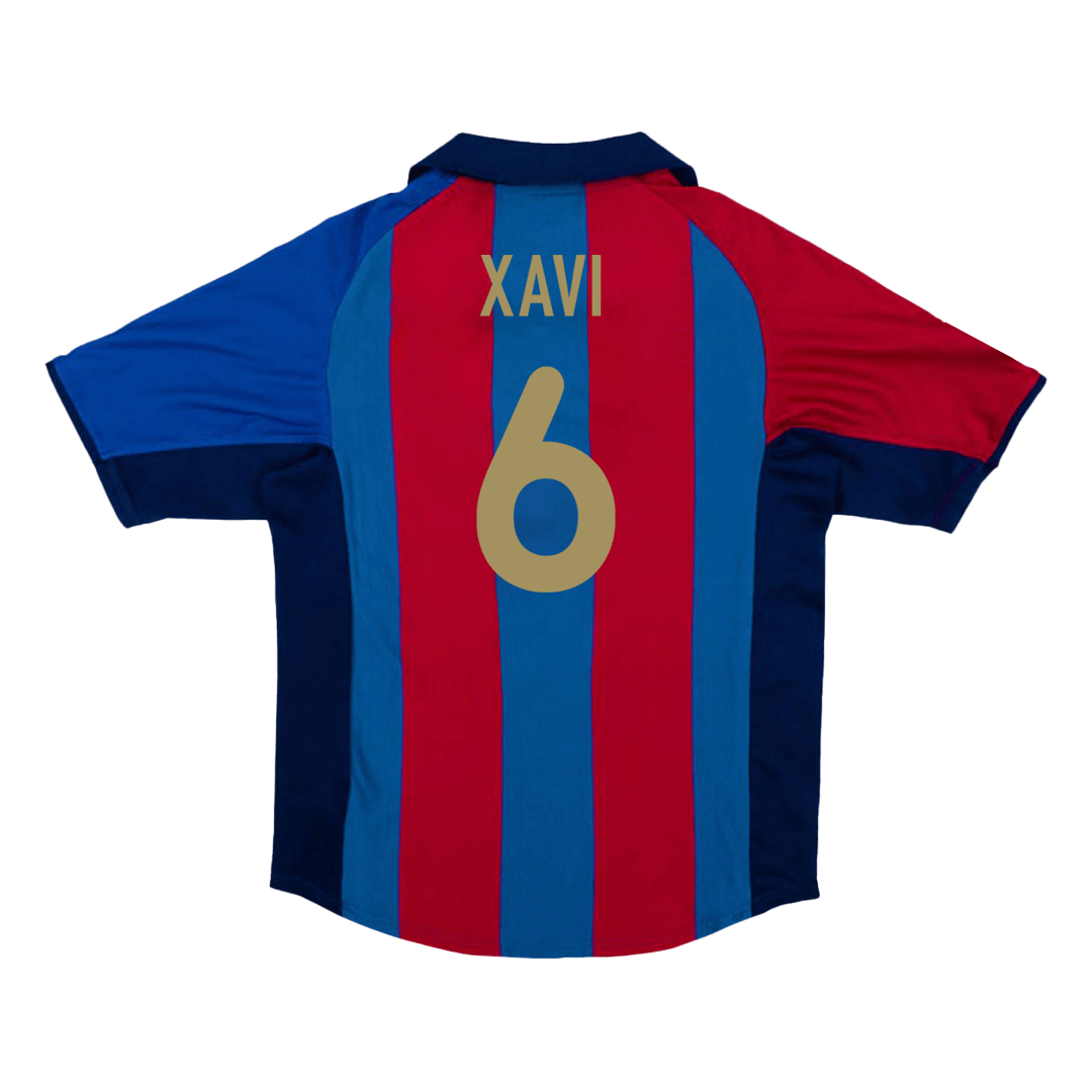 Retro XAVI #6 2001/02 Barcelona Home  Soccer Jersey Top Dresy Shop