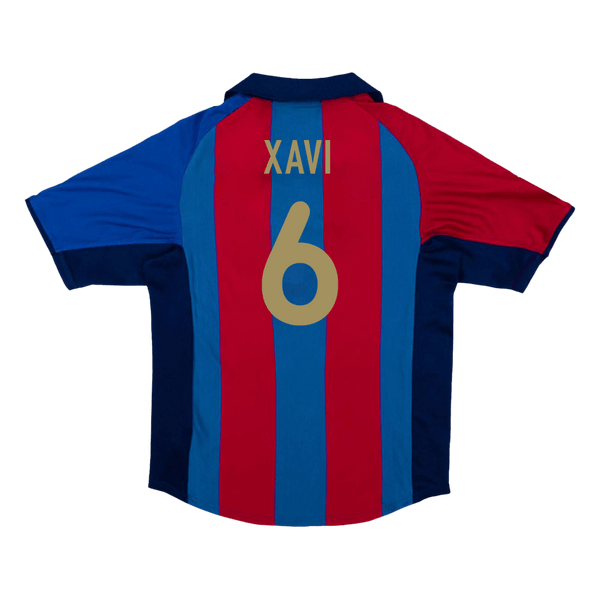 Retro XAVI #6 2001/02 Barcelona Home  Soccer Jersey Top Soccer Jerseys Store