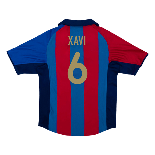 Retro XAVI #6 2001/02 Barcelona Home  Soccer Jersey Top Dresy Shop