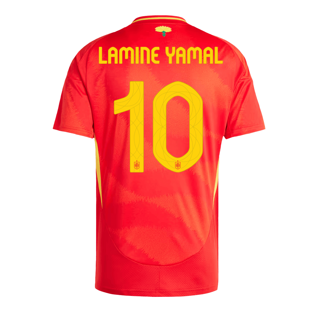 LAMINE YAMAL #10 Spain Home  Soccer Jersey Euro 2024 Top Dresy Shop
