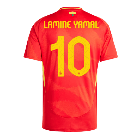 LAMINE YAMAL #10 Spain Home  Soccer Jersey Euro 2024 Top Dresy Shop