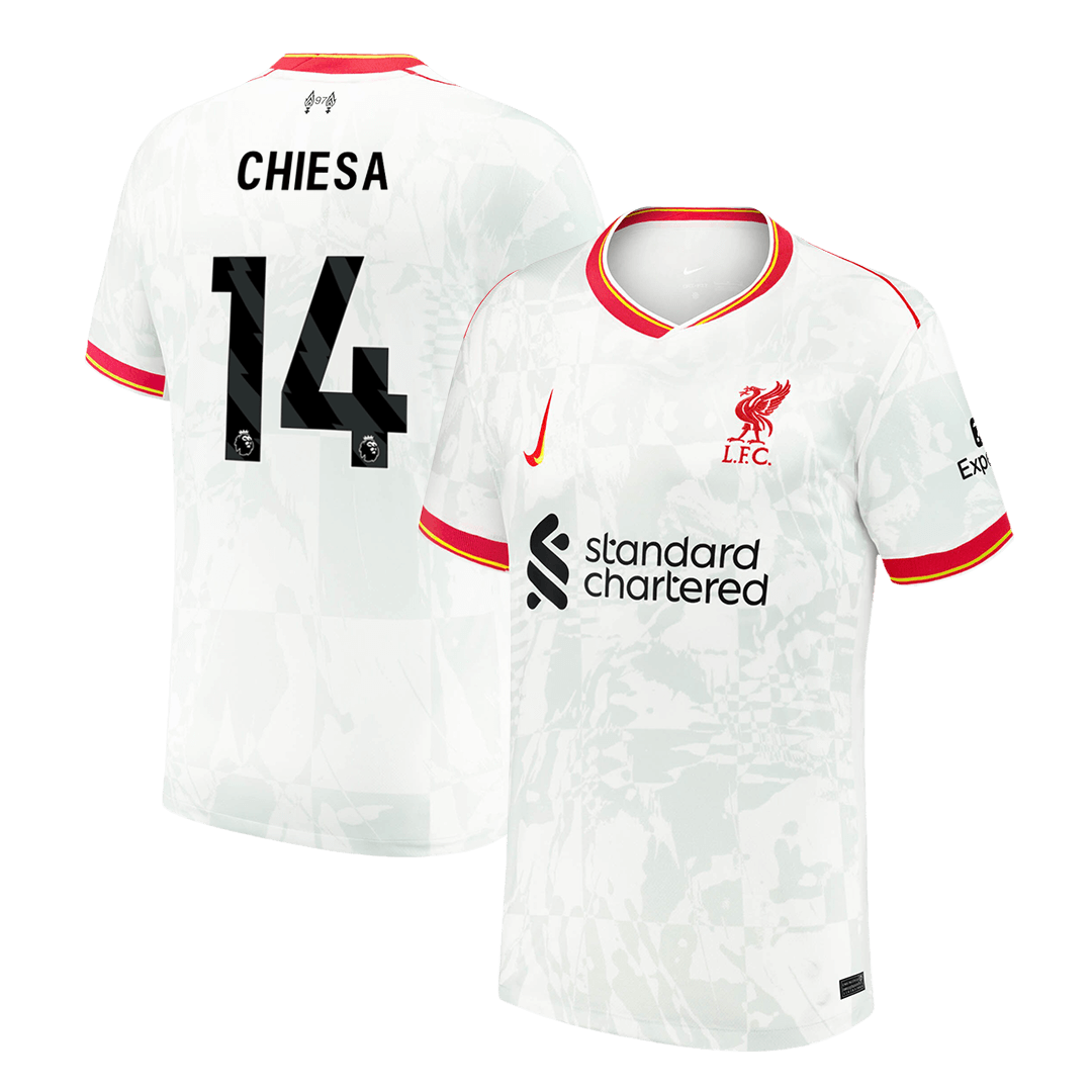 CHIESA #14 Liverpool Third Away  Soccer Jersey 2024/25 Top Dresy Shop
