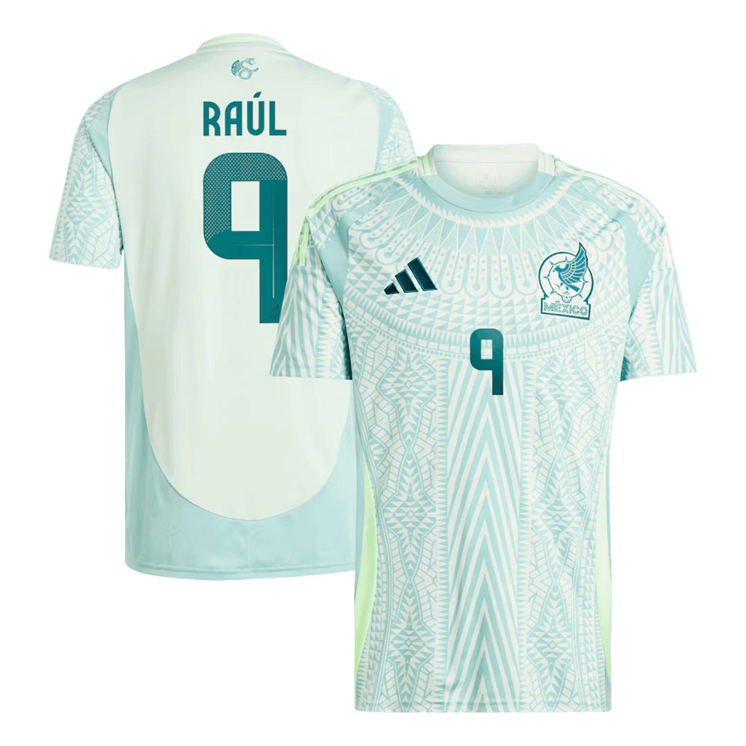 Men's Mexico RAUL #9 Away Soccer Jersey Copa América 2024 Top Soccer Jerseys Store