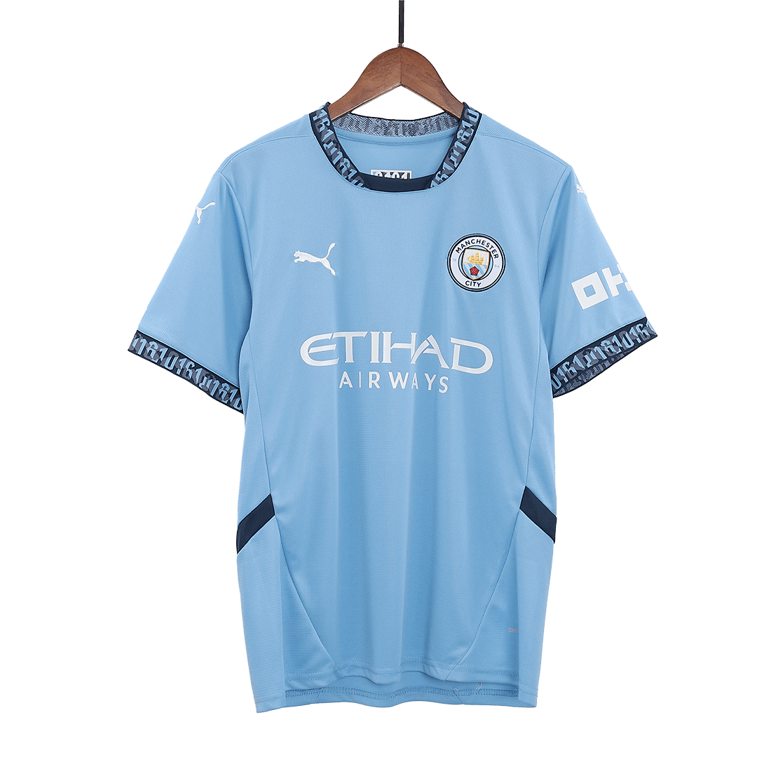 Manchester City Home  Soccer Jersey Kit(Jersey+Shorts) 2024/25 Top Dresy Shop