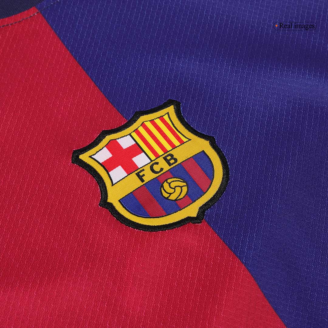 Kid's Barcelona Home  Soccer Jersey Kit(Jersey+Shorts) 2024/25-Spotify Logo Without Text Top Soccer Jerseys Store
