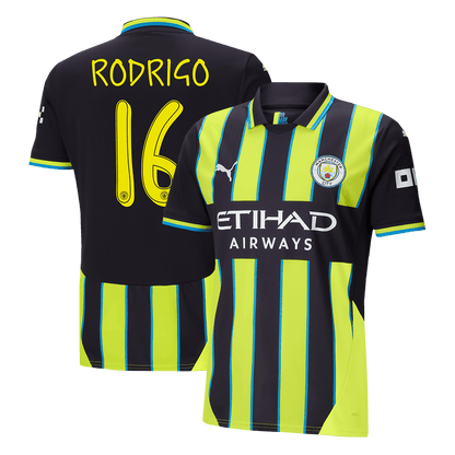 RODRIGO #16 Manchester City Away  Soccer Jersey 2024/25 - UCL Top Dresy Shop