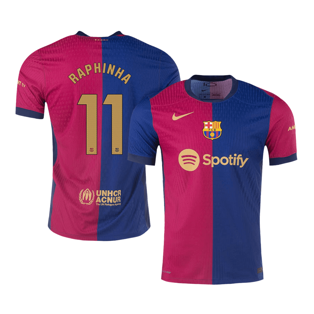 Player Version RAPHINHA #11 Barcelona Home  Soccer Jersey 2024/25 Top Dresy Shop