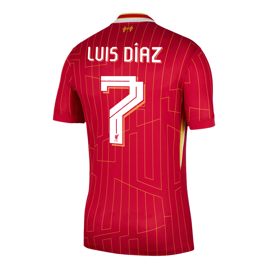 Luis Díaz #7 Liverpool Home  Soccer Jersey 2024/25 - UCL Top Dresy Shop