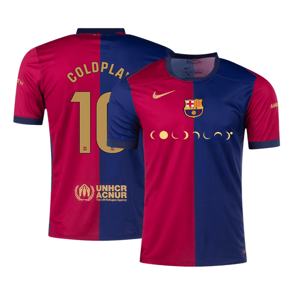 COLDPLAY #10 Barcelona Home  Soccer Jersey 2024/25 Top Soccer Jerseys Store