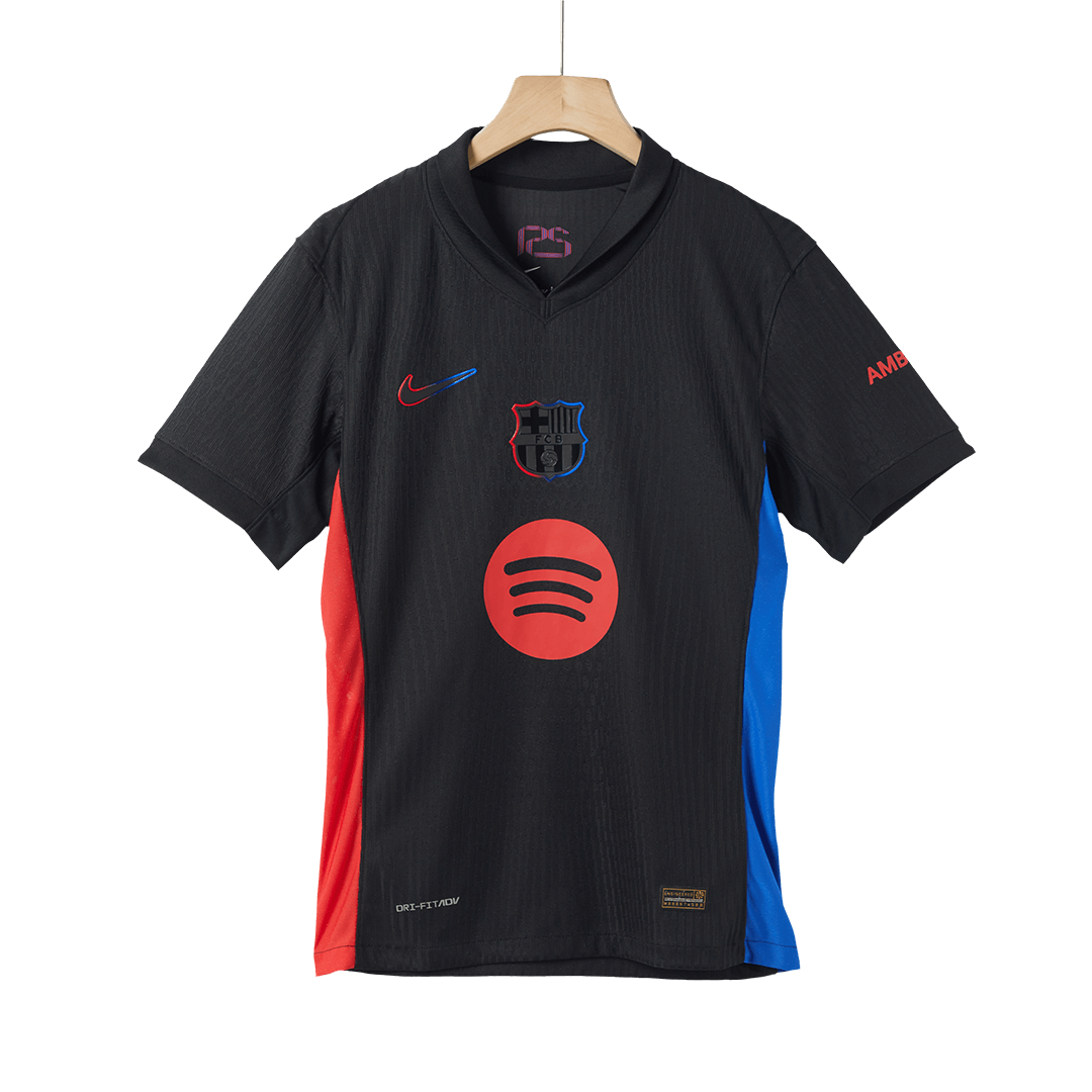 Player Version Barcelona Away  Soccer Jersey 2024/25 - Spotify Logo Without Text Top Dresy Shop