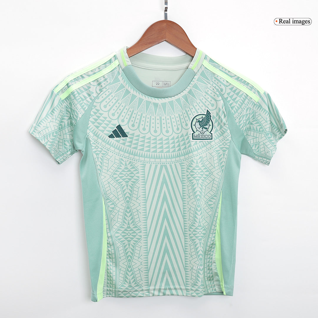 Kid's Mexico Away Jerseys Kit(Jersey+Shorts) Copa América 2024 Top Dresy Shop